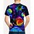 ieftine Viziune 3D și geometrie a băiatului-Băieți 3D Grafic Tricou Manșon scurt Vară Primăvară Modă De Bază Copii 4-12 ani Stil Nautic În aer liber Casual Zilnic Fit regulat