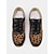 billiga Damsneakers-trendiga leopardmönstrade sneakers för kvinnor med svarta detaljer | perfekt för vardagskläder