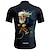 abordables Maillots pour hommes-Homme Maillot de cyclisme Graphique Manche Courte Cyclisme T-shirt Maillot avec 3 poches arrière VTT Vélo tout terrain Séchage Rapide Design Anatomique Évacuation de l'Humidité Respirant Des sports
