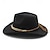 ieftine Pălărie Fedora-Bărbați Pălărie Kentucky Derby Palarie de soare Pălărie de cowboy Căciulă Fedora Trilby Negru Alb De Lână Stil Vintage Modă secolul al 18-lea Statul Texas Zilnic Tematica Culoare solidă / simplă