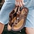 abordables sandales d&#039;extérieur-sandales à orteils en similicuir pour hommes – tongs de style vintage avec rivets décoratifs pour une tenue de plage décontractée en été