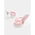 billige Semi-formell-rosa satengsløyfe plattformhæler for kvinner med tydelig stilettodesign – stilige brudesko til bryllup og spesielle anledninger