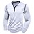 tanie Casualowa koszulka Henley-Męskie Koszulka z guzikami Podkoszulek Koszula Henley Koszulki Długi rękaw Henley Wiosna i jesień Niejednolita całość Moda Designerskie Podstawowy Niejednolita całość Urlop Ulica Wyjściowe Wino