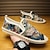 preiswerte Herrenpantoletten &amp; -slipper-Espadrilles-Schlupfschuhe aus Canvas mit Animalprint und Juteseilsohle für Herren – bequemes, lässiges Sommerschuhwerk
