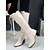 preiswerte Modische Stiefel-stylische braune Damen Schnürstiefelette aus Kunstleder mit Blockabsatz | perfekt für Herbst und Winter