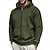 abordables sudaderas basicas hombre-Hombre Sudadera Sudadera con cremallera Sudadera con capucha y diseño de gofres Sudadera con capucha de lana Negro Verde Ejército Azul Marino Caqui Gris Con Capucha Plano Bolsillo Deporte Diario