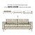 baratos Cobertura de Sofa-Capa de Sofá Floral de 3 Lugares 100% Algodão Capas de Algodão Acolchoadas