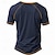 ieftine Cuvinte amuzante-Bărbați Grafic Steag Bloc Culoare DONT BE DUMB BASS Cămașă Henley Tricouri Manșon scurt Modă Designer Comfortabil În aer liber Casual Zilnic Vară Negru Verde Militar Bleumarin Henley Tricou Henley