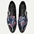 abordables Chaussures de Costume Élémentaires-Chaussures de moine en cuir de vachette de qualité supérieure pour hommes et tissu jacquard brodées de fleurs avec embout en métal, chaussures formelles élégantes avec détail de boucle, parfaites pour les affaires, les fêtes et les occasions spéciales