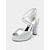 billige Formell-sateng plattform sandaler for kvinner med peep toe og ankelstropp – elegante brudesko for bryllup og formelle anledninger