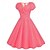 billige Kjoler-1950'erne Retro / vintage rockabilly Kjoler Swing kjole Flare kjole Polkaprikker Figursyet Gynge Udklædning Dame Valentinsdag Fest Stævnemøde tefest Voksne Kjole Forår sommer