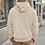 abordables sudaderas basicas hombre-Hombre Sudadera Sudadera con capucha de lana Albaricoque Negro Azul Piscina Marrón Gris Con Capucha Plano Jacquard Bolsillo Estriado Con Texturas Deporte Diario Festivos Poliéster Ropa de calle
