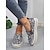 preiswerte Damen-Sneaker-Schwarze Damen-Slipper mit Pailletten und Strassbesatz - glitzernde Freizeitschuhe für Partys und den Alltag