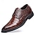economico Formale-scarpe eleganti da uomo in similpelle con motivo coccodrillo marrone – calzature formali con lacci e design strutturato per lavoro e matrimoni
