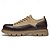baratos Casual-sapatos masculinos duráveis de couro sintético e camurça com cadarço – calçados casuais elegantes para uso diário e ao ar livre