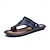 abordables sandales d&#039;extérieur-sandales à orteils en similicuir pour hommes – tongs de style vintage avec rivets décoratifs pour une tenue de plage décontractée en été
