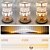 abordables Lampes de table-lampe de bureau en cristal métallique - lampe décorative rechargeable par USB avec gradation tricolore pour salon, bar, repas en plein air, fête, ambiance de festival, veilleuse &amp;lampe de lecture
