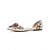 preiswerte Halbformell-Flache weiße Brautschuhe mit Blumenmuster und Knöchelriemen für Damen – elegante Brautschuhe für Hochzeiten und Gartenzeremonien