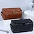 cheap Storage &amp; Organization-Large Capacity Men&#039;s Toiletry Bag, Waterproof PU Travel Organizer, Simple and Portable Handheld Makeup Bag, Father&#039;s Day Gift for Men, Convenient for Business and Travel