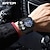 abordables Relojes digitales-SANDA Hombre Reloj Digital Al Aire Libre Moda Reloj Casual Reloj de Muñeca Luminoso Despertador Tres Husos Horarios Calendario TPU Reloj