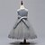 abordables Robes à Fleurs pour Filles-Robe de Demoiselle d&#039;Honneur Fille enfants Fille Robe de princesse Utilisation Mariage Soirée Elégant Magnifique Maille Couleur unie Sans Manches Col Ras du Cou Gris Rouge vin 4 ans et +