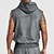 voordelige Sportschool tanktops-SoftFade™ Heren Tanktop Mouwloze Hoodie Mouwloze Hooded Vintage Fleece Casual Actieve Kleding Marineblauw Top Tee voor Heren