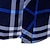 billiga herrskjorta med knäppning-Herr Skjorta Sommarskjorta Casual skjorta Knapp upp skjorta Rutiga skjortor Rubinrött Blå Långärmad Rutig Kavajslag Semester Helgdag Button-Down Kläder Polyester Mode Ledigt Bekväm