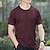 cheap Tees &amp; Shirts-Men&#039;s T shirt Short Sleeve Crew Neck Tee Tshirt Muscle T-Shirt Short Sleeve Shirt Outdoor Quick Dry Workout Soft Sweat wicking Polyester Burgundy Royal Blue Dark Blue Gym Climbing Camping / Hiking