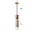economico Design del Cilindro-lampada a sospensione moderna nordica in pietra naturale e27 fonte di luce lampada da soffitto a testa singola lampada da comodino in legno camera da letto lampada a sospensione 24cm 85-265v