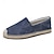 ieftine Saboți și Mocasini Bărbați-pantofi slip-on spadrile din pânză roșie pentru bărbați cu talpă din frânghie de iută – încălțăminte confortabilă de vară