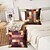 billige Vintage stil-geometrisk pynteputetrekk 1 stk mykt firkantet putetrekk putetrekk for soverom stue sofa sofastol