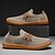 preiswerte Sneaker für Herren-Herren Leichte Barfußschuhe – Atmungsaktive Freizeitsneaker mit Slip-On Design für Gehen, Reisen und Alltag