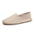 halpa Miesten loaferit ja nauhattomat kengät-miesten beige canvas espadrille-slip-on kengät juuttiköysipohjalla – mukavat kesäiset vapaa-ajan jalkineet