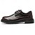economico Casuale-scarpe oxford stringate in similpelle nera da uomo con cuciture rosse – calzature eleganti, formali e casual per lavoro, affari e uso quotidiano