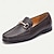 preiswerte Halbformell-Herren-Loafer aus hochwertigem Rindsleder mit goldener Schnalle, klassische Slipper im formellen Stil für Business, Arbeit und Freizeit