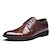 economico Formale-scarpe eleganti da uomo in similpelle con motivo coccodrillo marrone – calzature formali con lacci e design strutturato per lavoro e matrimoni