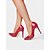 abordables Talons Aiguilles-escarpins en peau de serpent rouge pour femmes avec bout pointu et talons aiguilles sexy - parfaits pour les fêtes et les occasions spéciales