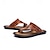 abordables sandales d&#039;extérieur-sandales à orteils en similicuir pour hommes – tongs de style vintage avec rivets décoratifs pour une tenue de plage décontractée en été