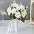 abordables Plantes et Fleurs Artificielles-bouquets de mariage pour la mariée, bouquet de mariée en fleurs de soie artificielles, fleurs artificielles de style occidental et forestier pour la cérémonie de certificat de mariage et les