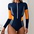 billiga Utslag-Dam Rash-guards Baddräkt Lättvikt Långärmad Kroppsdräkt Baddräkt Simmning Surfing Strand Vattensport Lappverk Tryckt Sommar Vår Höst