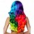 billiga Karnevalsperuker-neon rainbow curls peruk för carvinal