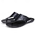 billiga Semester Sandaler-slip-on sandaler för män med bekväm vadderade fotbädd, avslappnade utomhusskor för sommar, strand och vardagsbruk