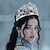 baratos Acessórios-Bruxa Fada Coroa Tiara Acessórios de Cabelo Fantasia de Carnaval Trajes temáticos de filmes e séries Cosplay filme for Mulheres Adulto Dia Das Bruxas Carnaval Espetáculo Festa Palco