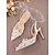 baratos Formal-sapatos de casamento femininos de malha com tiras de cristal - ideais para um casamento clássico