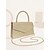 voordelige Clutches &amp; Avondtasjes-Dames Koppeling Avondtasje Schoudertassen Klep tas Polyesteri Feest Bruiloft Ketting Grote capaciteit Multi-dragen Effen Kleur Zilver Zwart Lichtbruin