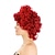 economico Parrucche dei personaggi dei film-Parrucche Cosplay Rosso Riccio Capelli Sintetici Corto Parrucche Per donna Parrucche Per la festa