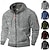 cheap Tactical Hoodie-Men&#039;s Hoodie Full Zip Hoodie Tactical Hoodie Wine Red Army Green Navy Blue Light Grey Dark Gray Hooded Plain Sports &amp; Outdoor Daily Holiday Streetwear Cool Casual Winter Spring &amp;  Fall Clothing
