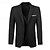 cheap Men&#039;s Classic Blazers-Men&#039;s Blazer Business Cocktail Party Wedding Party Fashion Casual Spring &amp;  Fall Polyester Plain Buttons Pocket Comfortable Single Breasted Blazer Black White Navy Blue Royal Blue