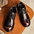 economico Casuale-scarpe oxford stringate in similpelle nera da uomo con cuciture rosse – calzature eleganti, formali e casual per lavoro, affari e uso quotidiano