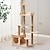 cheap Cat Trees-57.87&quot; Cat Tree/Cat Tree House and Towers for Large Cat/Cat Climbing Tree with Cat Condo/Cat Tree Scratching Post/Multi-Level Large Cat Tree